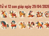 Tử vi 12 con giáp ngày 29/04/2026