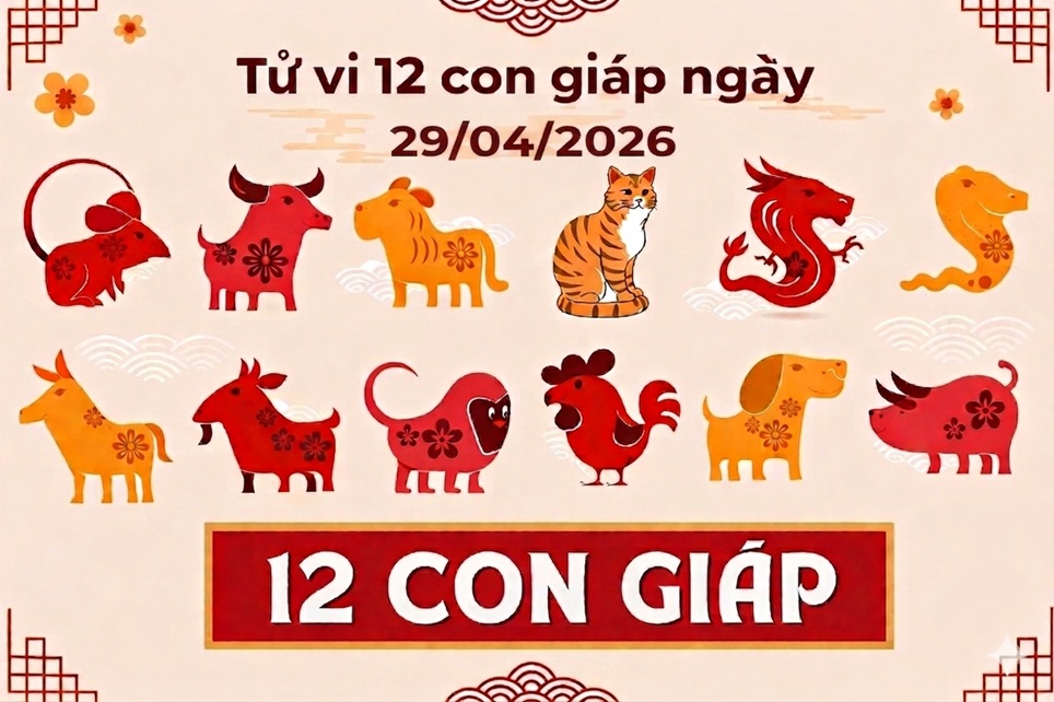 Luận giải chi tiết tử vi 12 con giáp ngày 29/04/2026