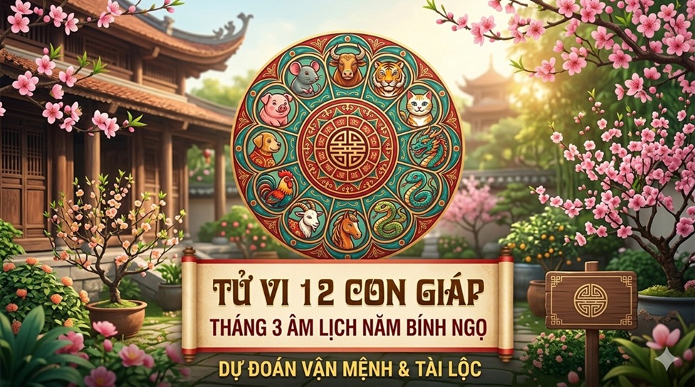 tử vi 12 con giáp tháng 3 âm lịch 2026