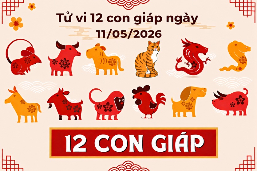 Tử vi 12 con giáp ngày 11/05/2026